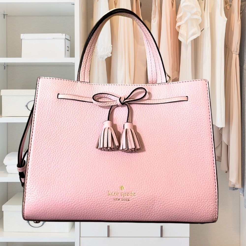 Kate Spade Hayes Small Satchel in ‘Rosy Cheeks’